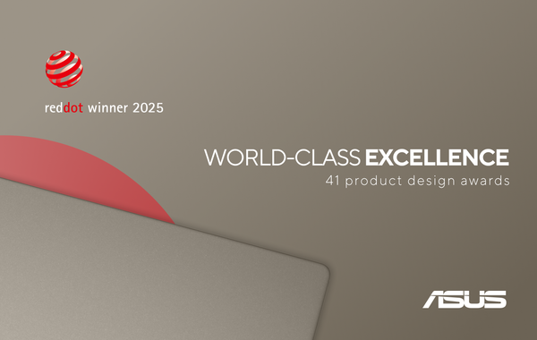 ASUS Wins 41 Prestigious Red Dot Design Awards for Product Design 2025, Showcasing World-Class Excellence